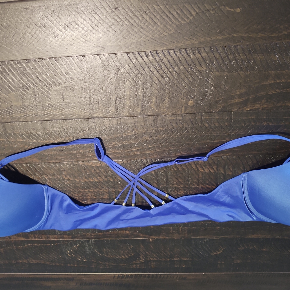 36D Victoria Secret Bra Strappy back blue
